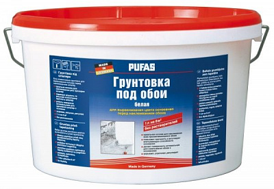 Грунтовка универсальная PUFAS под обои белая 2,5 кг