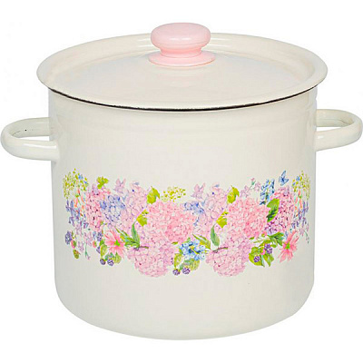 Каструля емальована циліндрична 12 л Анабель Idilia