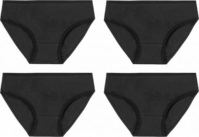 Трусы для девочки GABBI Стандарт р.140 черный 12855 