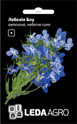 Семена LedaAgro лобелия ампельная Блу небесно-синяя 0,1 г (4820119796313)