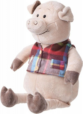 Мягкая игрушка Same Toy Свинка в жилетке 45 см THT722