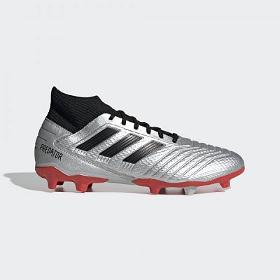 Бутси Adidas PREDATOR 19.3 FG F35595 р. UK 9 сріблястий