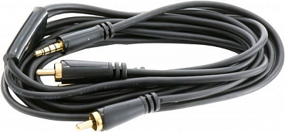 Кабель HAMA 3,5 мм – 3RCA 1.5 м черный (43090)  