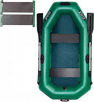 Лодка надувная Ладья со слань-ковриком ЛТ-220ДЕС зеленый