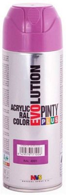 Краска аэрозольная акриловая (Ral 4001) 400 мл Evolution PINTYPLUS