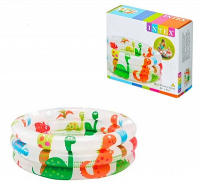 Бассейн надувной Intex Динозавры 61x22 см 57106