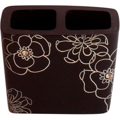 Склянка для щіток Trento Crystal nero BPO-0306B