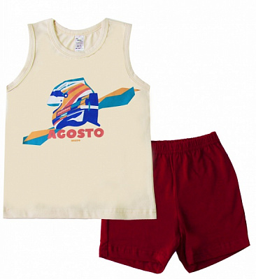 Піжама для хлопчиків Smil р.134 світло-бежевий 104680