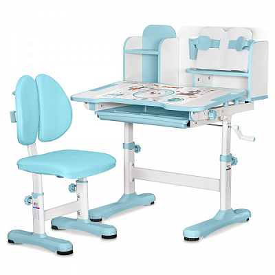 Комплект мебели детский Evo-kids BD-28 Panda Blue