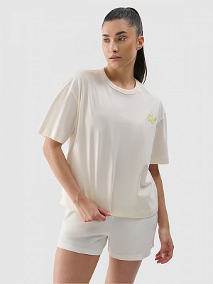 Футболка 4F TSHIRT F1967 4FWSS25TTSHF1967-11S р.L бежевый