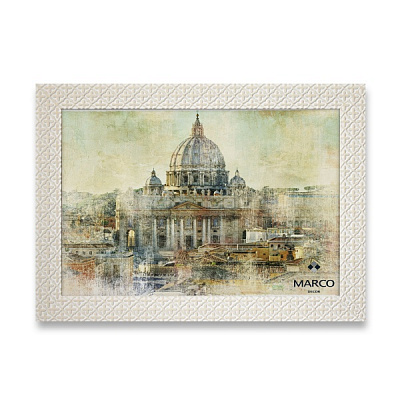 Рамка MARCO decor 2712 1 фото 15х20 см білий із бежевим