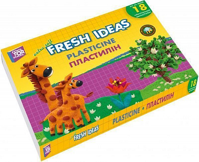 Пластилін Fresh Ideas CF60220 18 кольорів 360 г Cool For School