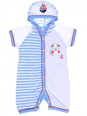 Пісочник Татошка із капюшоном р.80 блакитний 16195