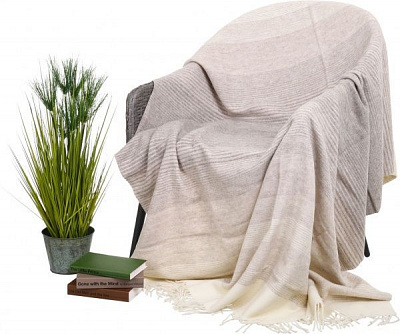 Плед Фрея 140x200 см серый Lanavitta 