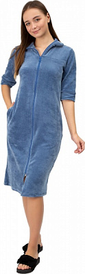 Халат велюровый Roksana 1006/50115 р. XXL синий 