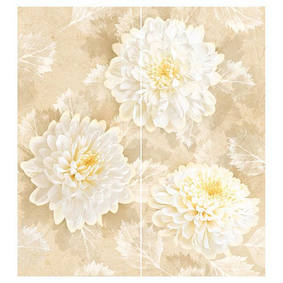 Плитка InterCerama ELEGANCE декор-панно бежевий П 81 021 46x50 2 шт.