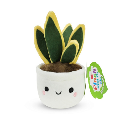 Мягкая игрушка Plush and Co Цветочки пеперомия 8х8х16 см зеленый с белым PLC25048