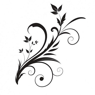 Декоративная наклейка Zatarga Завитки Z180047 44x73 см