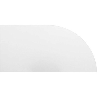 Полиця ДСП кутова радіусна 600x300 мм білий