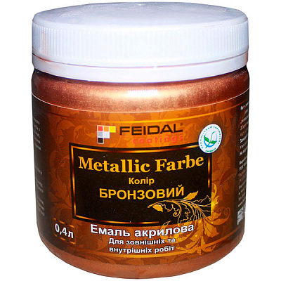 Декоративная краска Feidal Metallic Farbe бронзовый 0,4 л