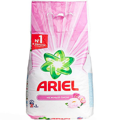 Пральний порошок Ariel ніжний піон 3 кг