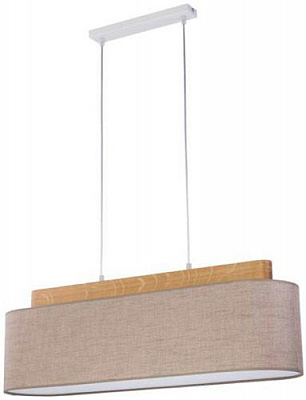 Люстра подвесная TK Lighting Helena 2701 4x60 Вт E27 бук/лен 