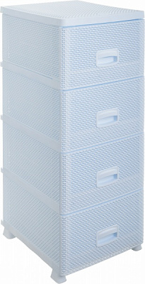 Комод пластиковий RIO 8515WH на 4 шухляди DROP білий 894x368x431 мм