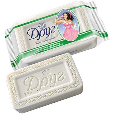 Хозяйственное мыло Друг для деликатной стирки 125 г