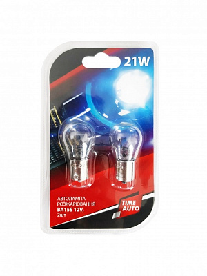 Автолампа розжарювання TIMEAUTO P21W 21 Вт 2 шт.