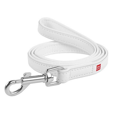 Поводок Waudog белый ширина 25 мм