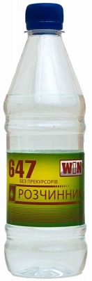 Растворитель 647 без прекурсоров WIN 0,4 л 0,26 кг