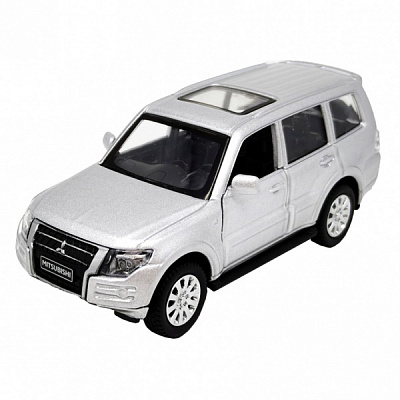 Машинка TechnoDrive 1:32 MITSUBISHI PAJERO 4WD TURBO (серебристый) 250282