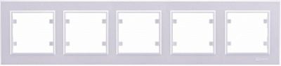 Рамка п'ятимісна Makel Karea горизонтальна перлина 56100705
