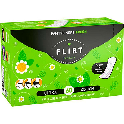 Прокладки ежедневные fantasy FLIRT ароматизированные normal 60 шт.