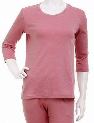 Футболка жіноча Flis clothes Рожева колекція 3/4 рукав р.S рожевий