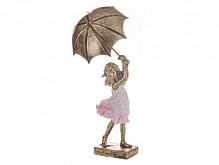 Фигурка декоративная Девочка под зонтиком 5x5x14 см 192-065