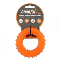 Іграшка для собак AnimAll Кільце з шипами 9 см помаранчеве 88162