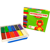 Пластилін восковий CRAFT&JOY 12 кольорів 144 г 331017/Cr Western Industrial Group