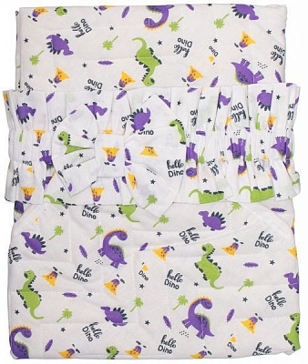 Конверт для новонароджених Динозаврики Home Line демісезон салатово-фіолетовий 155981