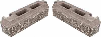 Элемент столба Кая 75x235x75 мм коричневый Моноліт-Брук