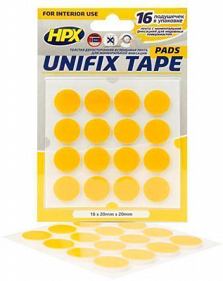 Двостороння клейка стрічка HPX Unifix 20 мм UF2020CR