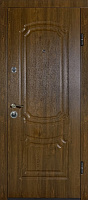 Двері вхідні Міністерство дверей КС-01 дуб темний 2050х860 мм праві