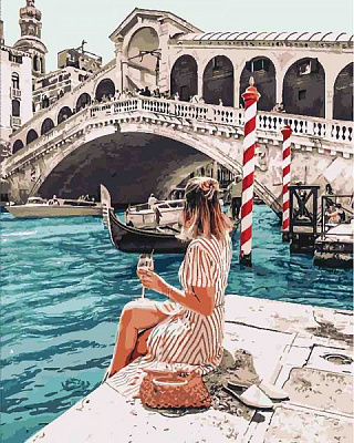 Картина по номерам Влюблена в Венецию Идейка 