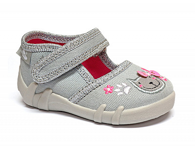 Тапочки детские RenBut Котик р.21 серый 13-105_P-1445-21 