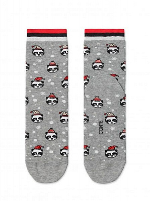 Шкарпетки жіночі Conte New Year 20С-34СП р. 23-25 сірий 1 пар