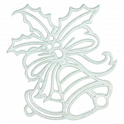 Елочная игрушка Дзвіночки 2Д 12 см белый