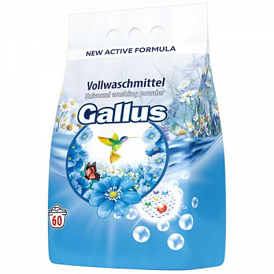 Стиральный порошок для машинной и ручной стирки Gallus Volwaschmittel 3,9 кг 