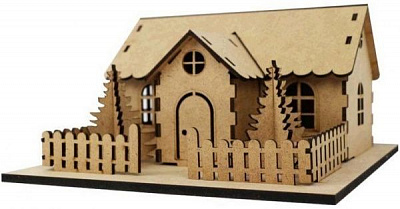 Композиция декоративная 3D Елочки во дворе 4801629 Rosa Talent 