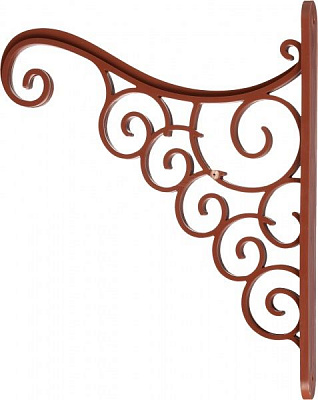 Кронштейн декоративный Алеана Акант терракотовый 112098 20х3x25 см 