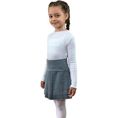 Юбка ART KNIT Герда серый меланж р.116122 